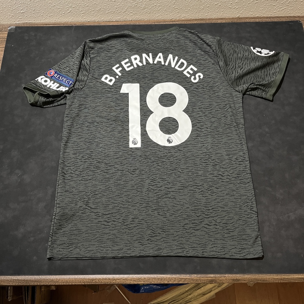 Manchester United Jersey B. Fernandes UEFA Champions League Soccer Shirt Adidas